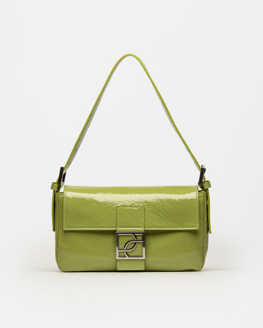 CARTERA AL HOMBRO SIGNATURE EN CUERO CHAROL